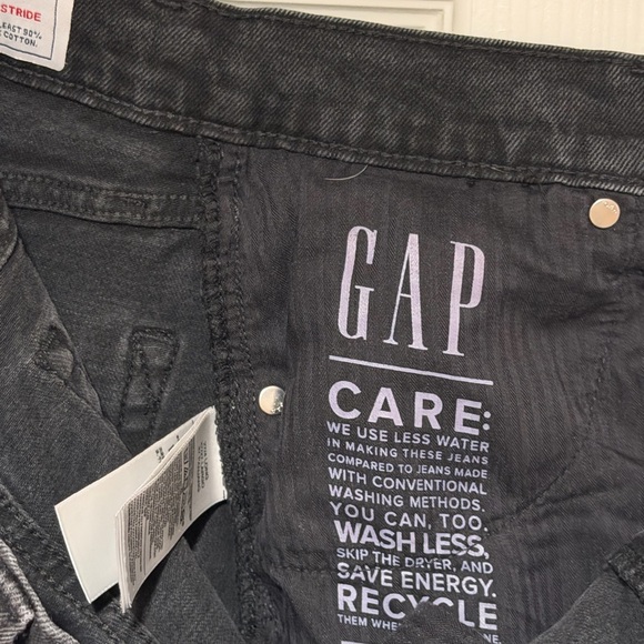 Gap Wide Leg Women’s Jeans High Rise in Black - size 4L - Picture 6 of 10